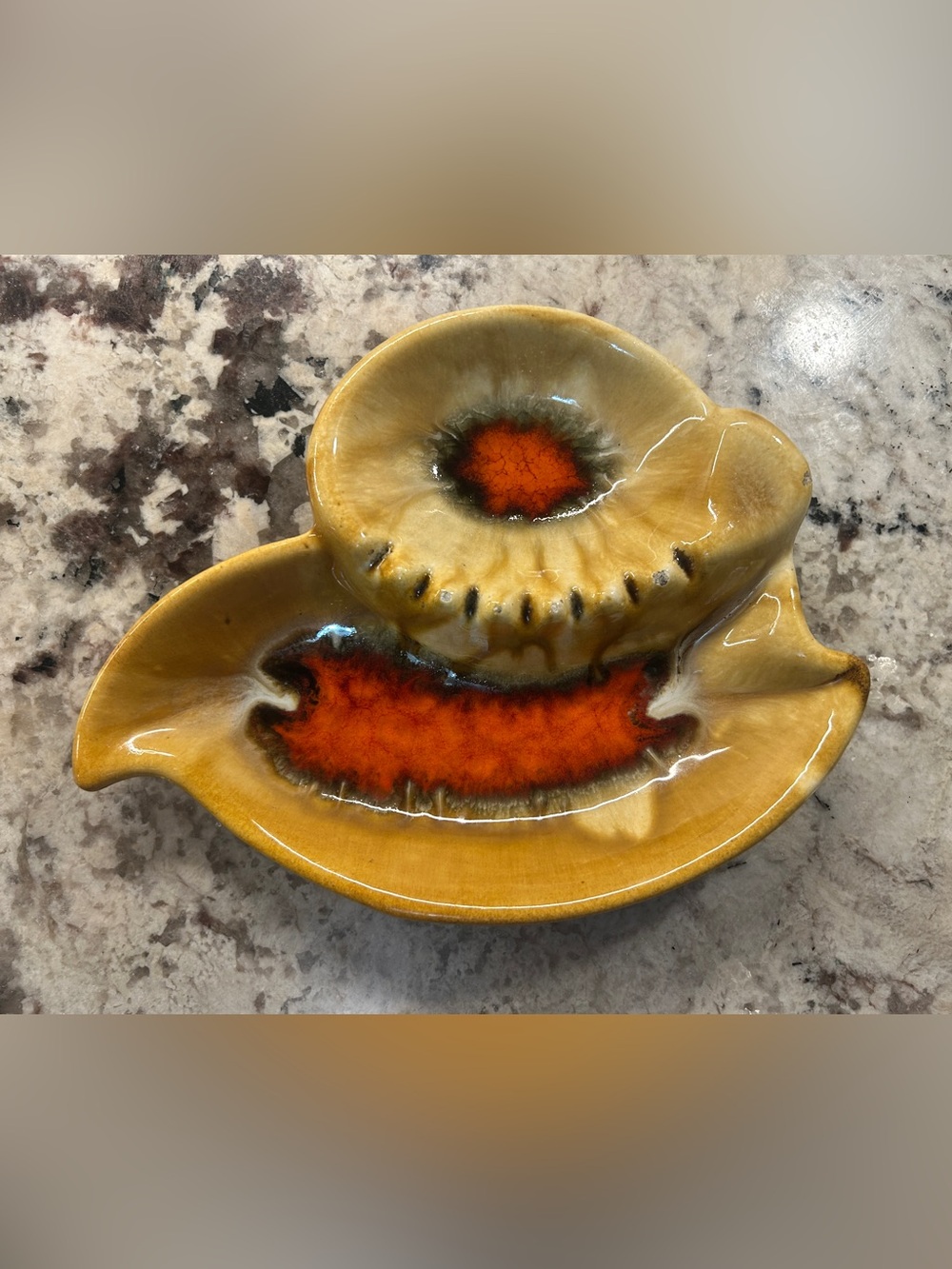 Large Vintage Ceramic Ashtray